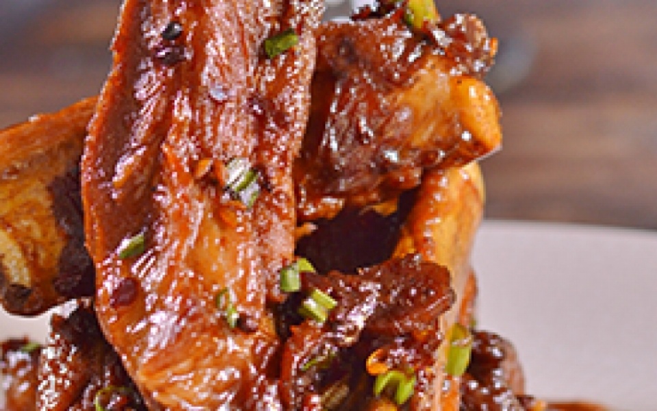 Pork rib chops with soy sauce and honey | Yiannis Lucacos