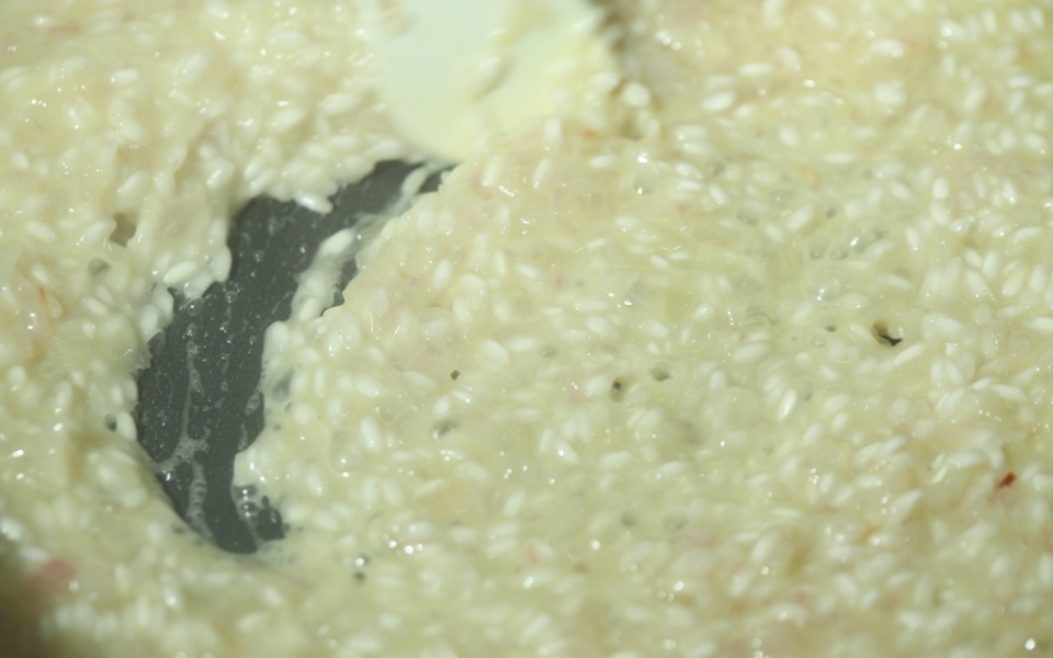 The proper cooking time for risotto