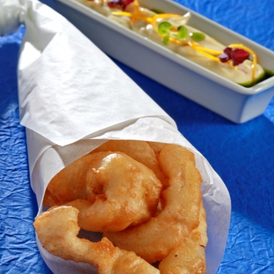 Sea-bream in beer batter with citrus mayonnaise | Yiannis Lucacos