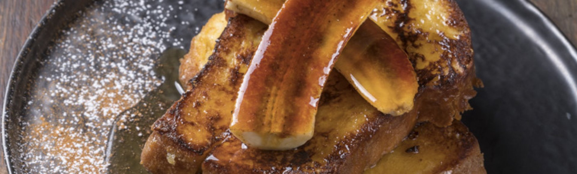 Aυγόφετες «french toast» με καραμελωμένες μπανάνες
