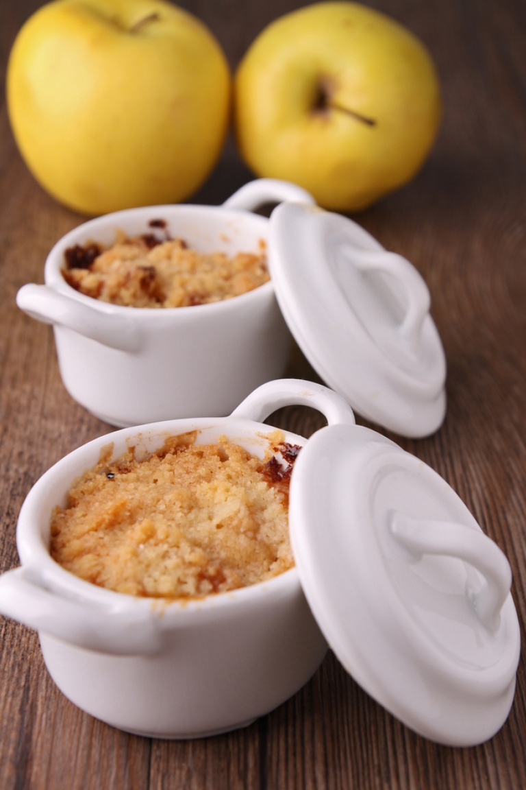 Apple Crumble με παγωτό κανέλα