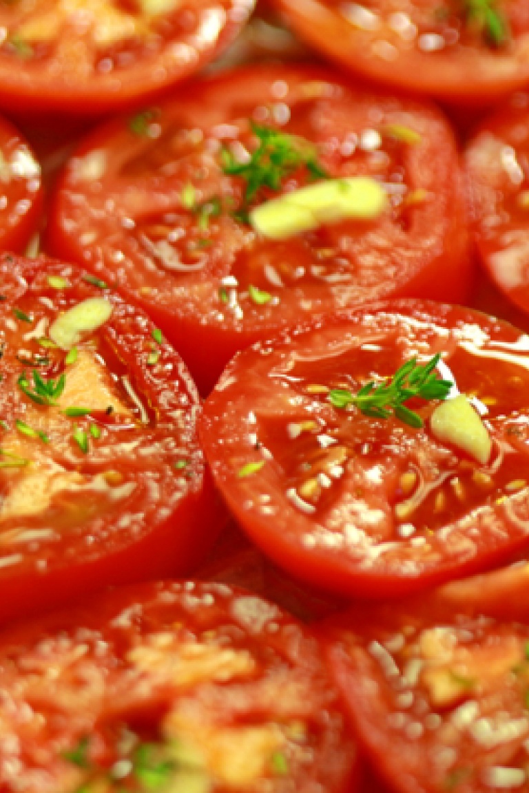 Slowly roasted tomatoes