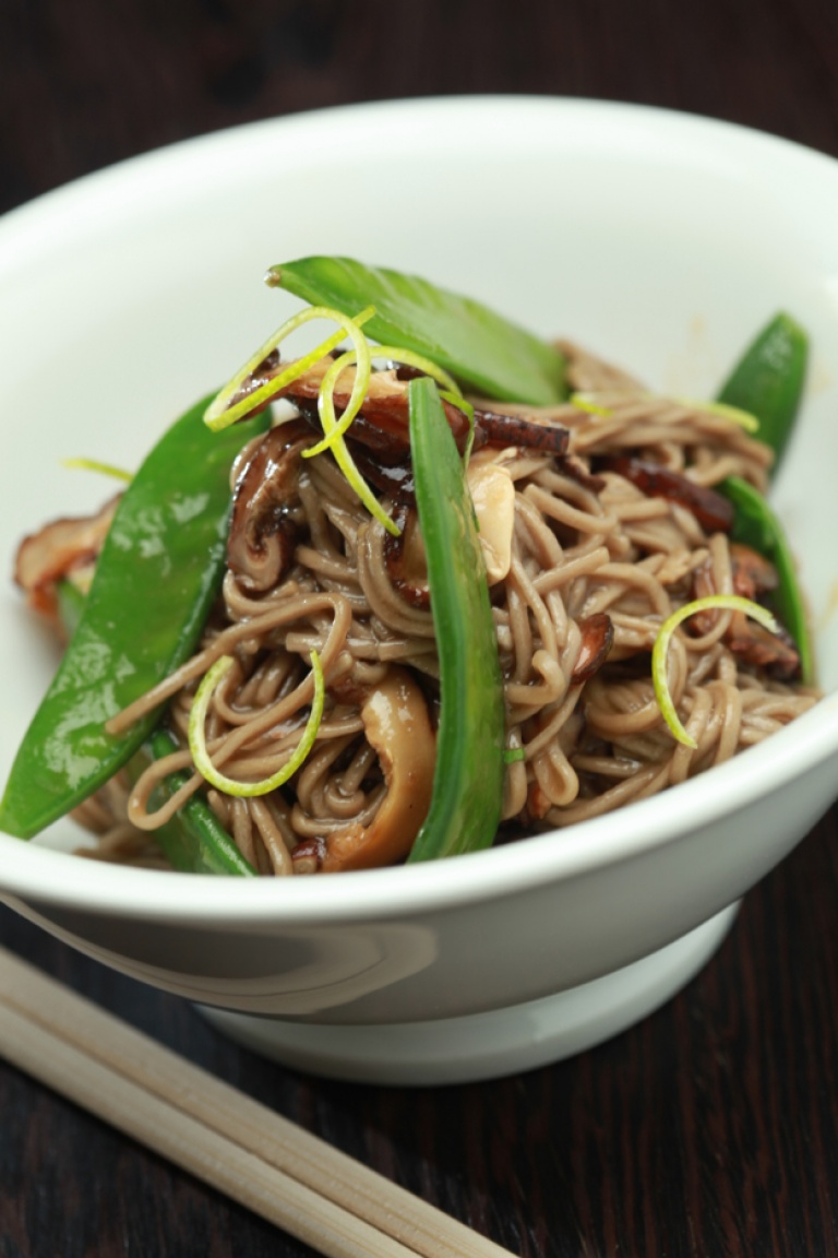 Soba noodle salad